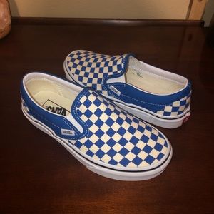 Blue Checkered Vans